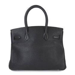 Hermes HERMES Birkin 30 Hand Bag Togo Black □Q Stamp Silver Hardware