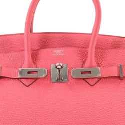 Hermes HERMES Birkin 35 Hand Bag Togo Rose Lipstick □Q Engraved Silver Hardware