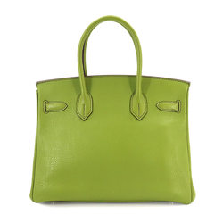 Hermes Birkin 30 Hand Bag Togo Anise Green □L Stamp Silver Hardware