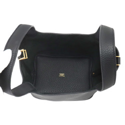 Hermes Picotin Lock PM Handbag Taurillon Clemence Black W Stamp Gold Hardware