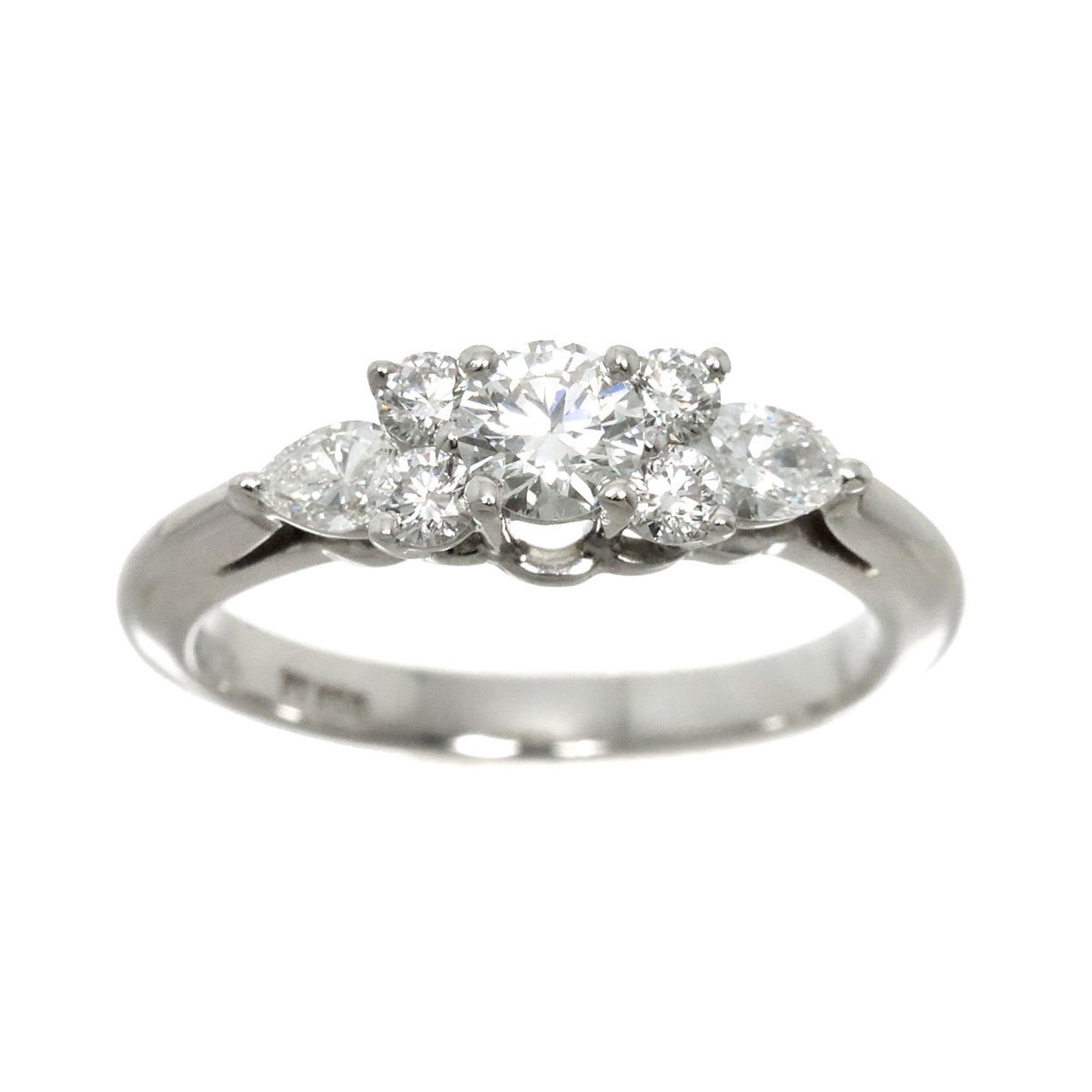 Tiffany & Co. Seven Stone Ring Diamond Pt Platinum