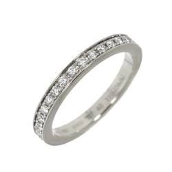 BVLGARI Dedicata a Venezia #48 Ring Half Diamond Pt Platinum