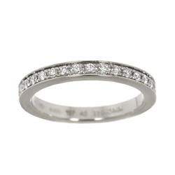 BVLGARI Dedicata a Venezia #48 Ring Half Diamond Pt Platinum