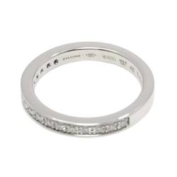 BVLGARI Dedicata a Venezia #48 Ring Half Diamond Pt Platinum