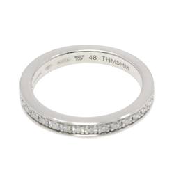 BVLGARI Dedicata a Venezia #48 Ring Half Diamond Pt Platinum