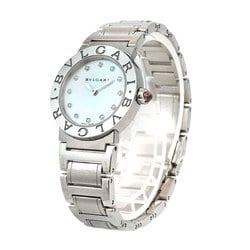 BVLGARI BBL26S Ladies Watch 12P Diamond White Shell Quartz