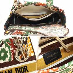 Christian Dior Lady D-Lite Medium 2-way Hand Shoulder Bag Cotton Multicolor LADY D-LITE