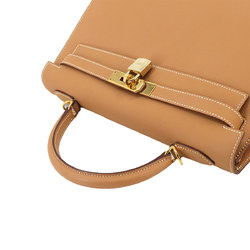 Hermes Kelly 32 2way hand shoulder bag, Epson natural, outside stitching, H stamp, gold hardware,