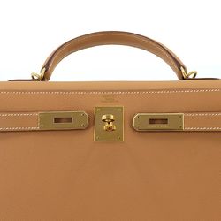 Hermes Kelly 32 2way hand shoulder bag, Epson natural, outside stitching, H stamp, gold hardware,