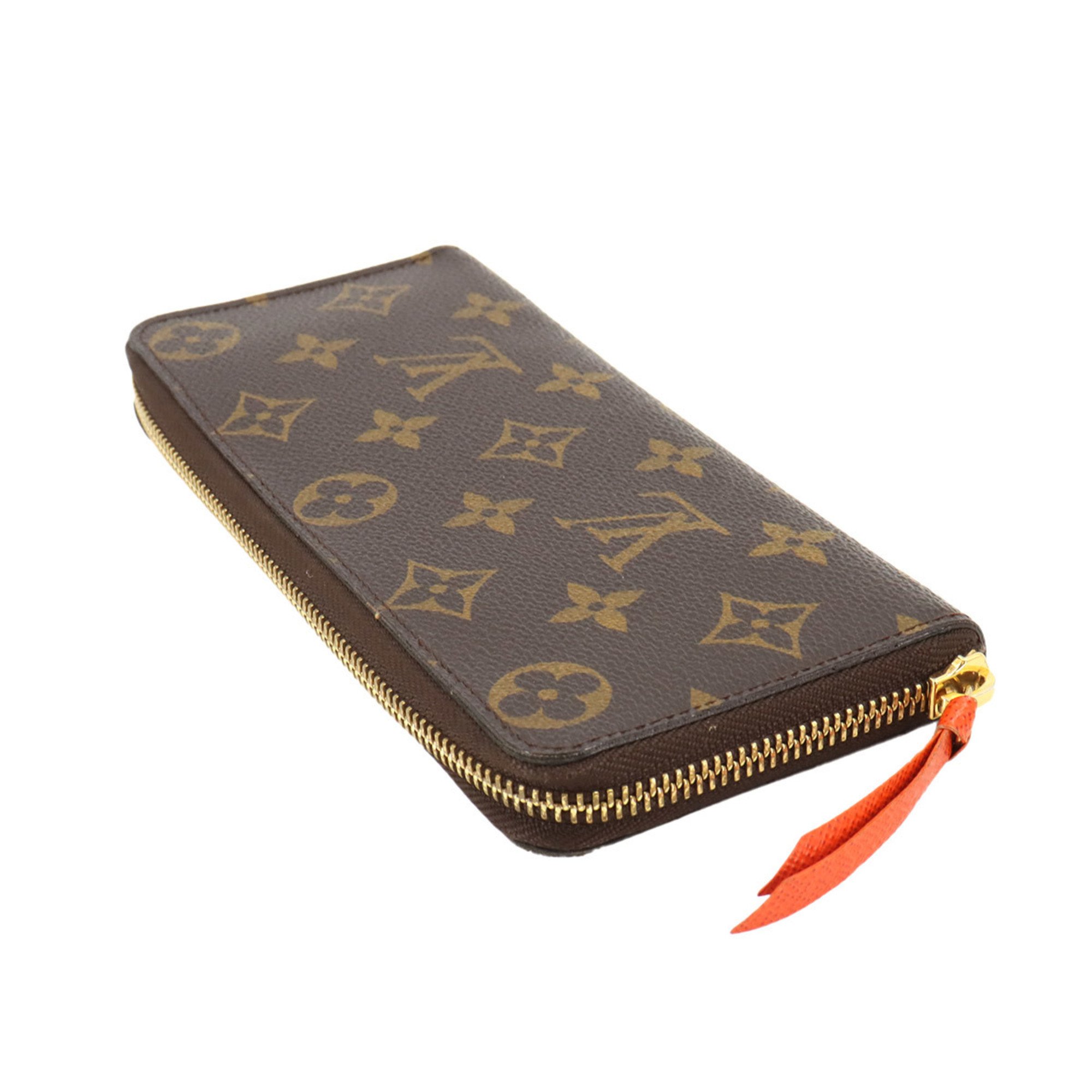 Louis Vuitton LOUIS VUITTON Monogram Portefeuille Clemence Round Long Wallet Pimon M60743