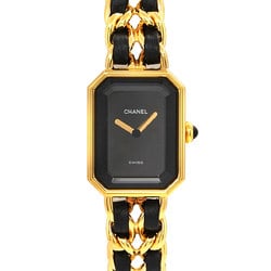 CHANEL Premiere L size H0001 Ladies watch Black Gold Quartz