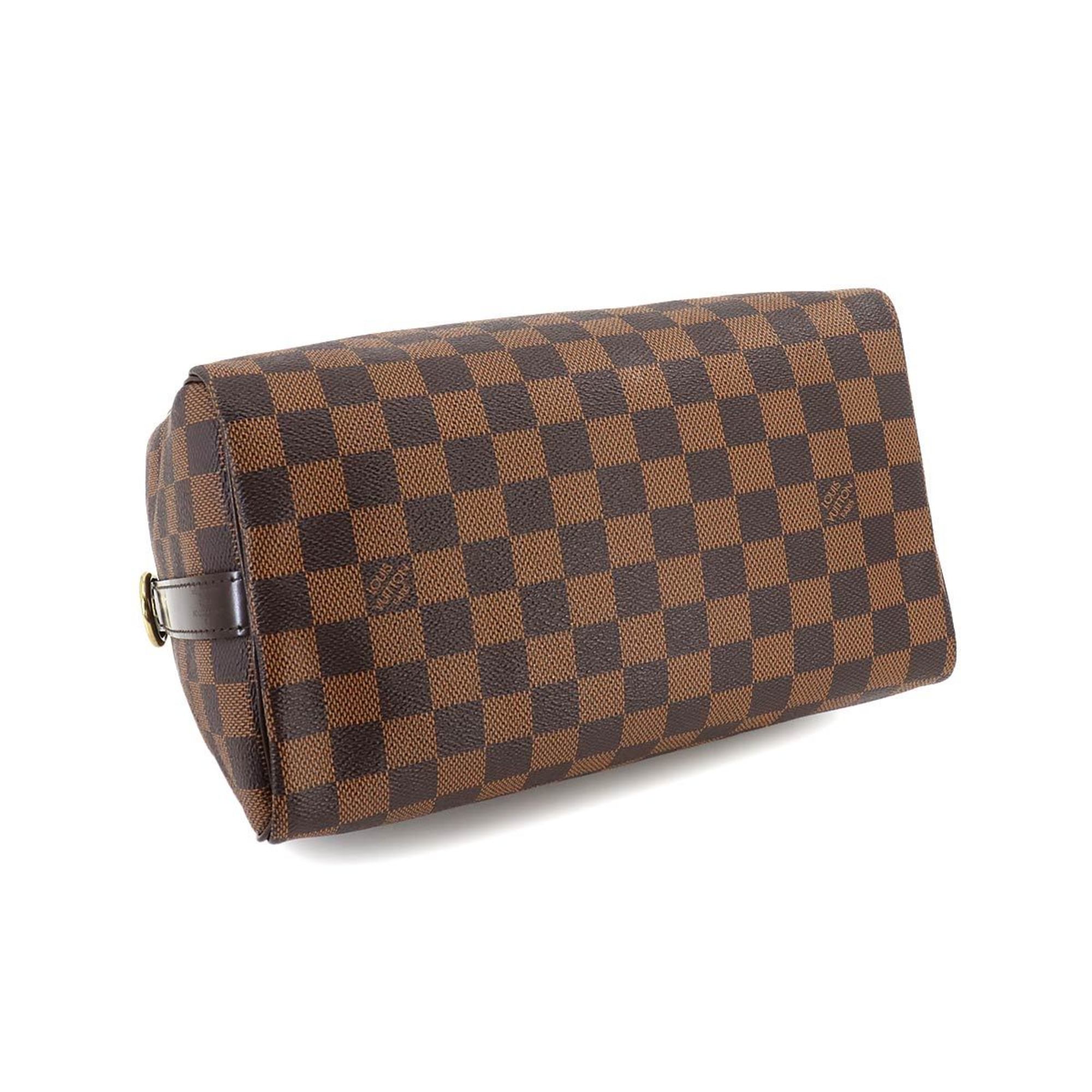 Louis Vuitton Damier Speedy Bandouliere 25 2way Hand Shoulder Bag Ebene N41181