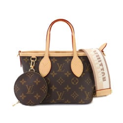 Louis Vuitton Monogram Neverfull BB 2way Tote Shoulder Bag Brown M46705 RFID