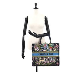 Christian Dior D Constellation Book Tote Large Bag Canvas Multicolor