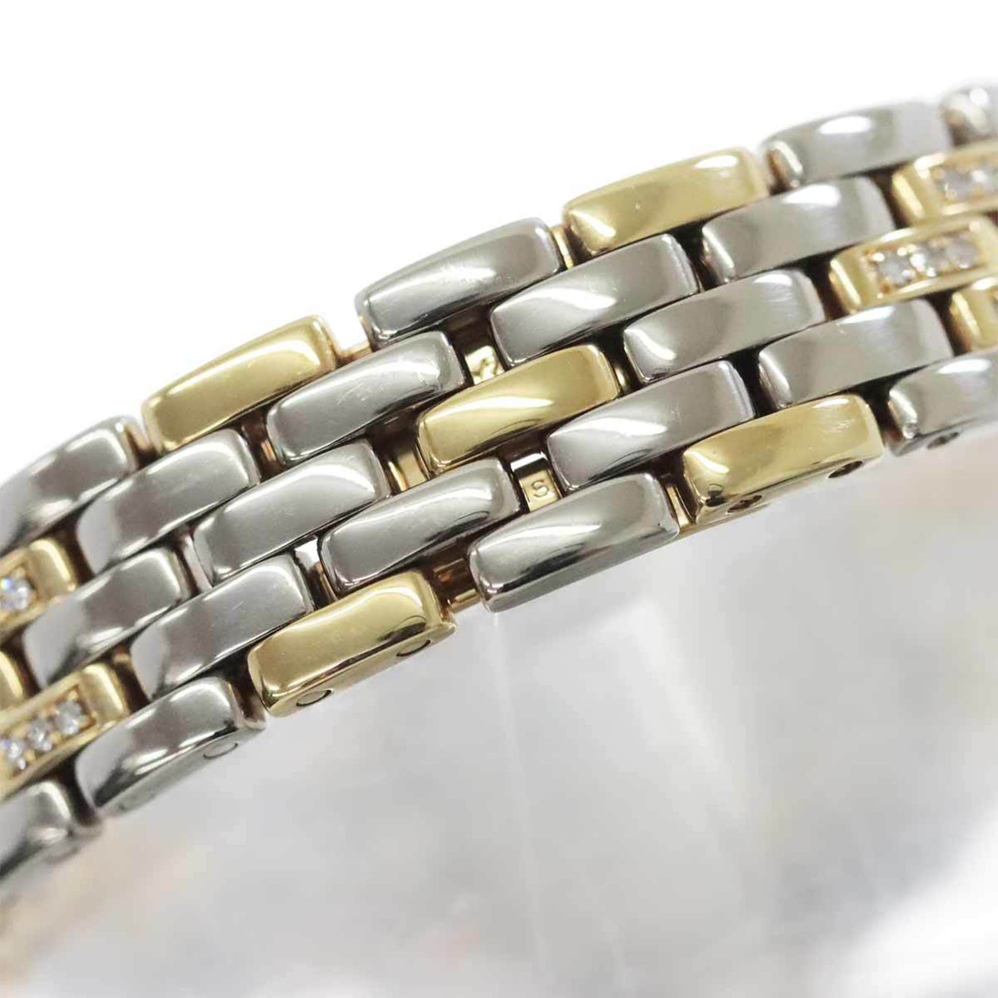 Cartier Panthere SM Combi WF3051FH Ladies' Watch Diamond Bezel Bracelet Ivory K18YG Yellow Gold Quartz