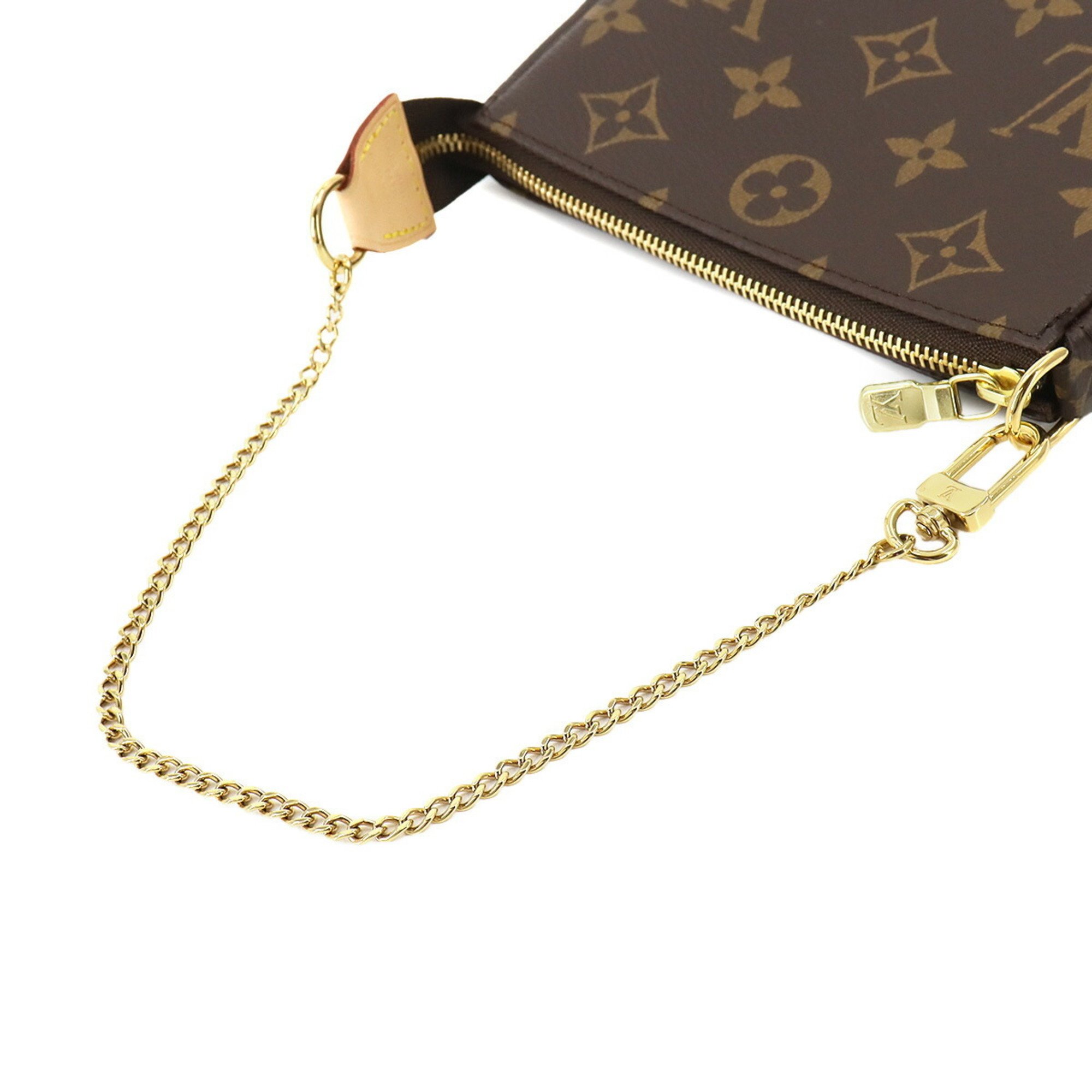 LOUIS VUITTON Monogram Pochette Accessoires 2way Hand Shoulder Bag M82510 Mini