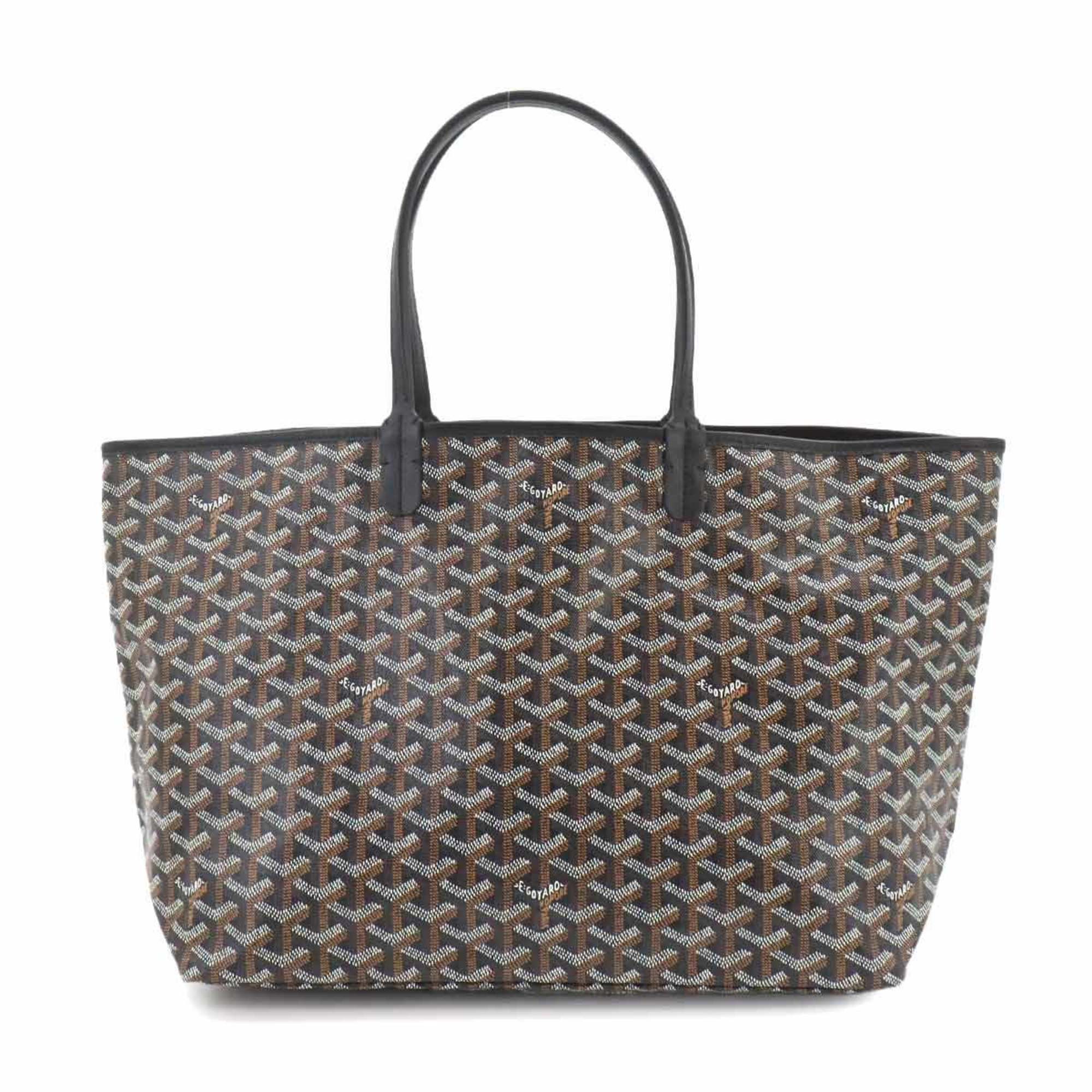 GOYARD Saint Louis PM Leather Herringbone Black