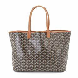 GOYARD Saint Louis PM Leather Herringbone Black Brown