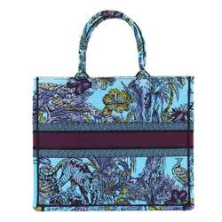 Christian Dior Toile de Jouy Book Tote Large Bag Canvas Celestial Blue Multicolor M1286ZEUP