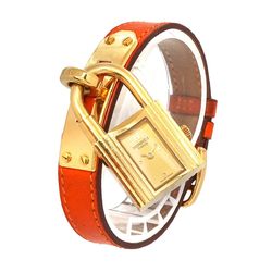 Hermes Kelly Watch Ladies' Gold Quartz Padlock