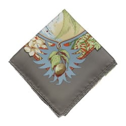 HERMES Hermes Carre 90 ALOHA Scarf - 100% Silk, Grey, Multicolor