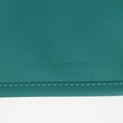 HERMES FLANEUR FOREVER Petit H Pouch - Swift leather, green, beige, flat pouch, passport case, pass case