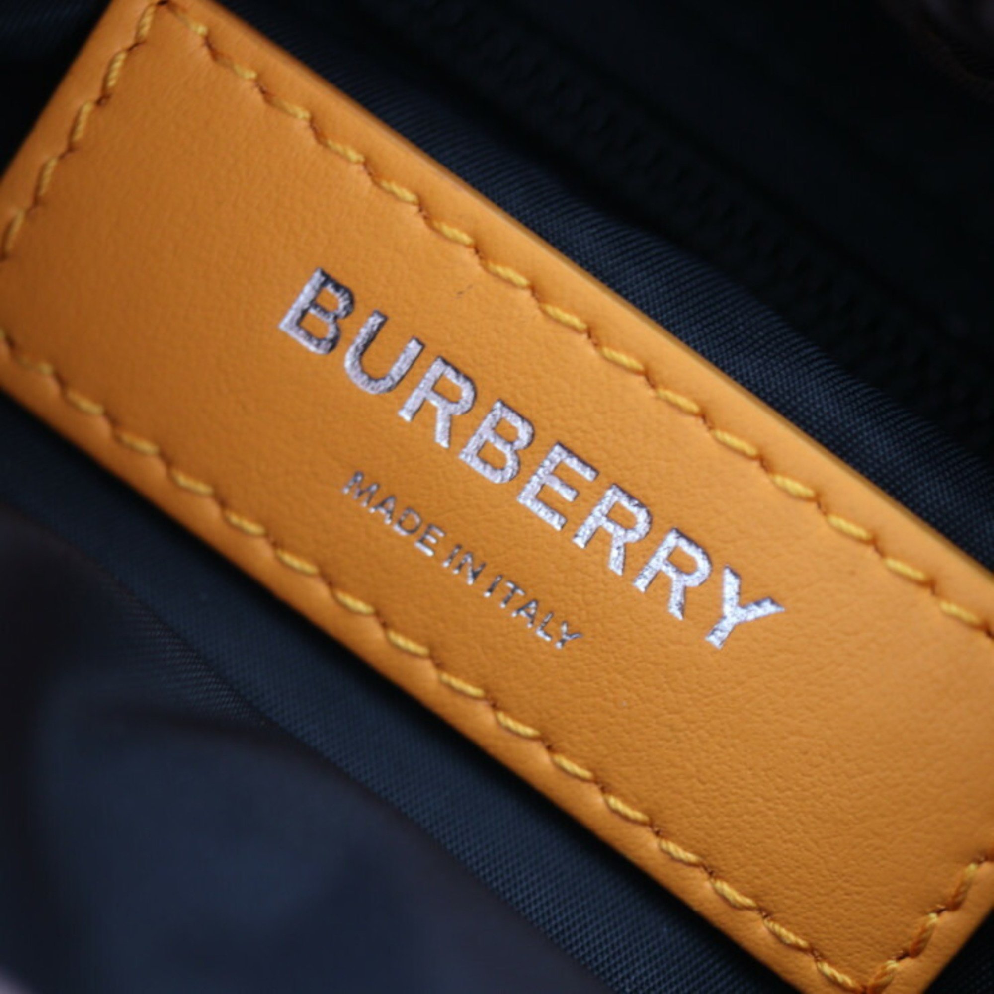 BURBERRY ML LEO NB0 110985 A1201 Leo Body Bag 8017099 Nylon COFFEE Brown x Black Pink Orange Shoulder