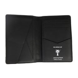 LOUIS VUITTON Louis Vuitton Organizer De Poche FIFA Collaboration Business Card Holder/Card Case M81732 Taurillon Leather Black White World Cup 2022