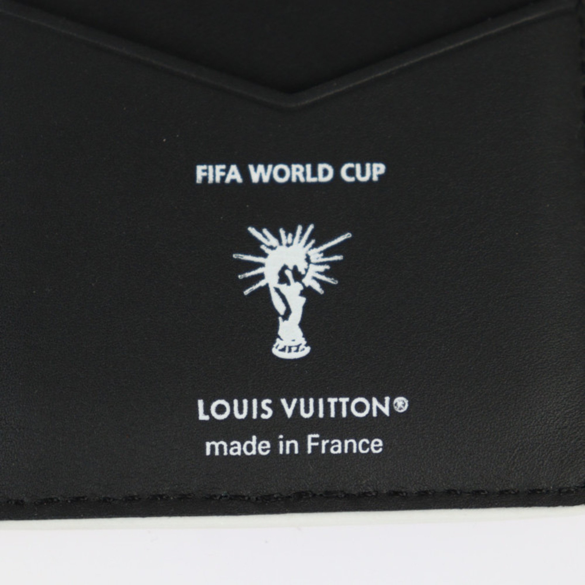 LOUIS VUITTON Louis Vuitton Organizer De Poche FIFA Collaboration Business Card Holder/Card Case M81732 Taurillon Leather Black White World Cup 2022