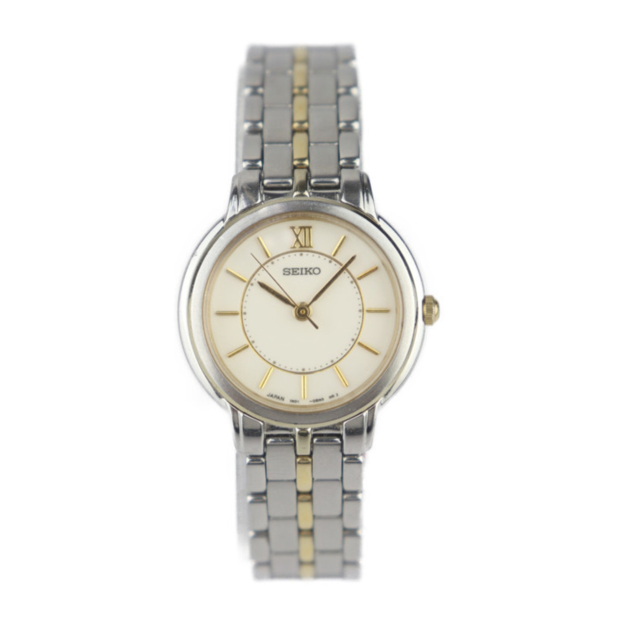 SEIKO Seiko Selection Spirit Watch SSDA002 1N01-0AP0 Stainless Steel Silver Gold Ivory Dial 3 Hands Quartz