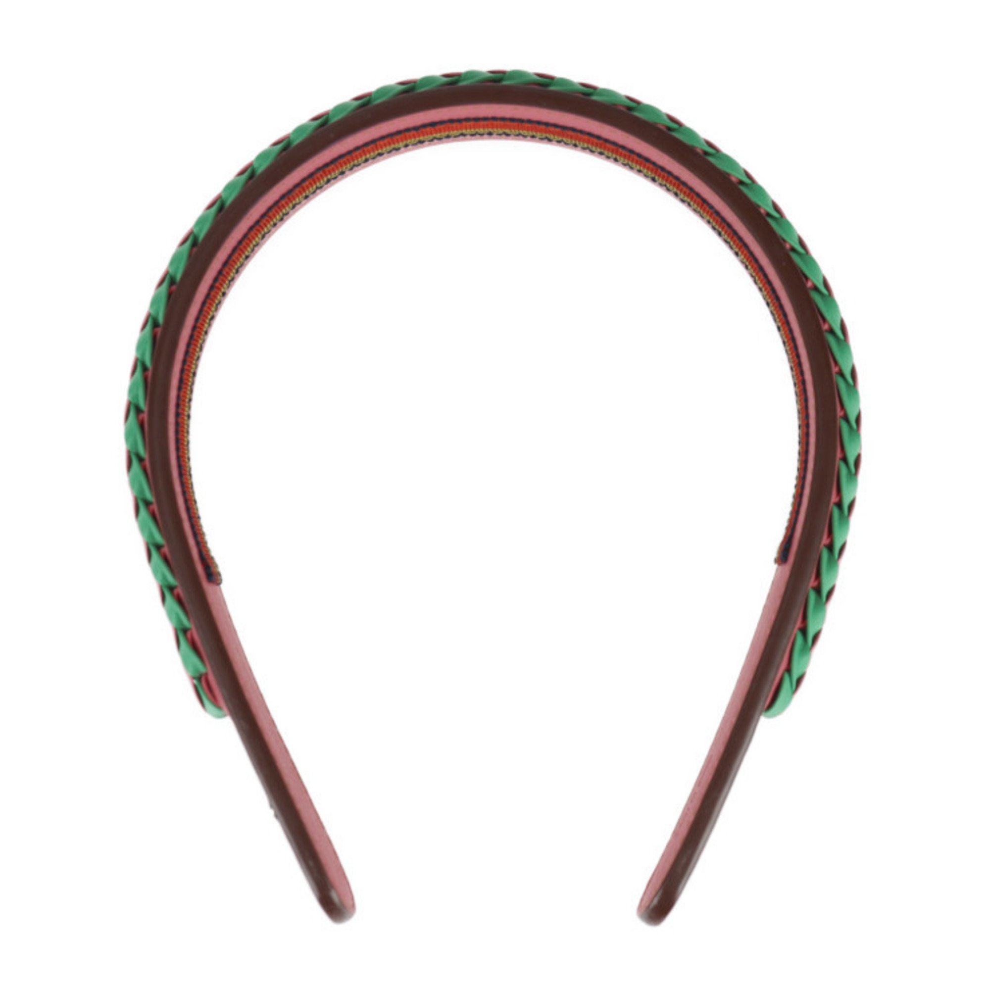 HERMES Hermes Glenda Headband Serie Fashion Accessories H231025G PCTU Veau Swift Rose Azalee Vert Comic Hair