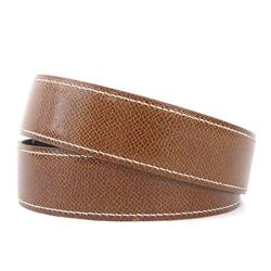 HERMES Belt Constance Cushvel Brown Silver Women's h30610i