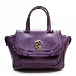 GUCCI handbag leather metallic purple gold ladies 282481 w0776g