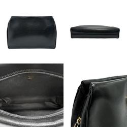 CELINE Second Bag Leather Black Men's n0515