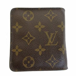 Louis Vuitton LOUIS VUITTON Bi-fold wallet Monogram Compact Zip canvas Brown Gold Men's Women's M61667 s0388f