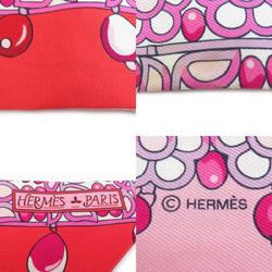 Hermes HERMES Scarf Twilly Silk Red Pink Women's e59363f