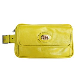 GUCCI waist bag belt leather yellow ladies 598080 s0383a