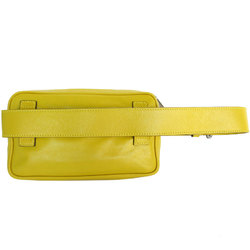 GUCCI waist bag belt leather yellow ladies 598080 s0383a