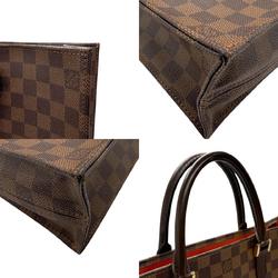 Louis Vuitton LOUIS VUITTON Handbag Damier Sac Plat Canvas Ebene Men's Women's N51140 z2619