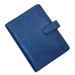 Louis Vuitton Epi Agenda MM Notebook Cover, Leather, Blue, Gold, Men's, Women's, w0779a