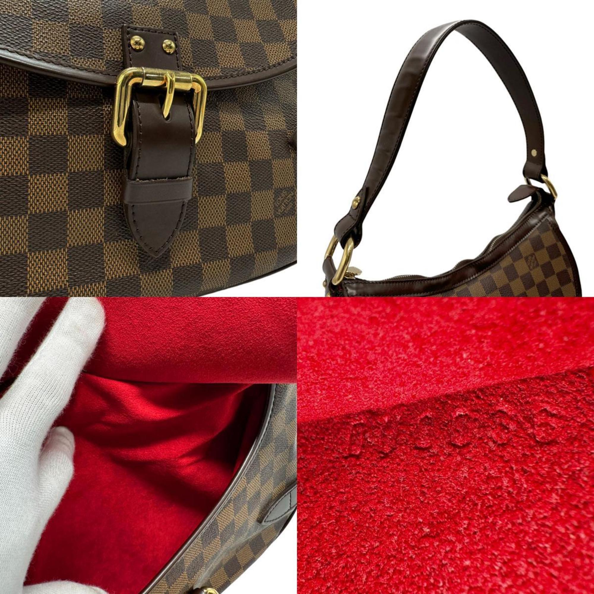 Louis Vuitton LOUIS VUITTON Shoulder Bag Damier Highbury Canvas Ebene Women's N51200 z2595