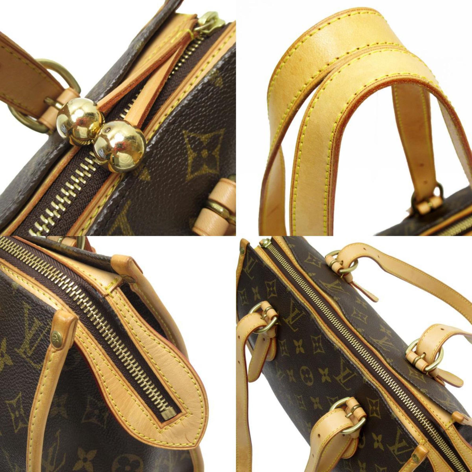 Louis Vuitton LOUIS VUITTON Shoulder Bag Monogram Popincourt Au Canvas Brown Gold Women's M40007 w0773g