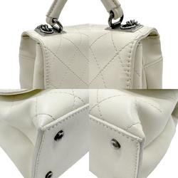 CHANEL handbag shoulder bag leather ivory ladies n0474