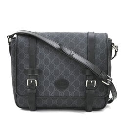 GUCCI Shoulder Bag GG Supreme Black Grey Silver Men's 658542 e59318a