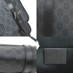 GUCCI Shoulder Bag GG Supreme Black Grey Silver Men's 658542 e59318a