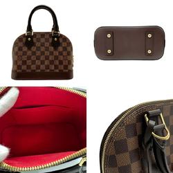 Louis Vuitton LOUIS VUITTON Handbag Damier Alma BB Canvas Ebene Women's N41221 z2592