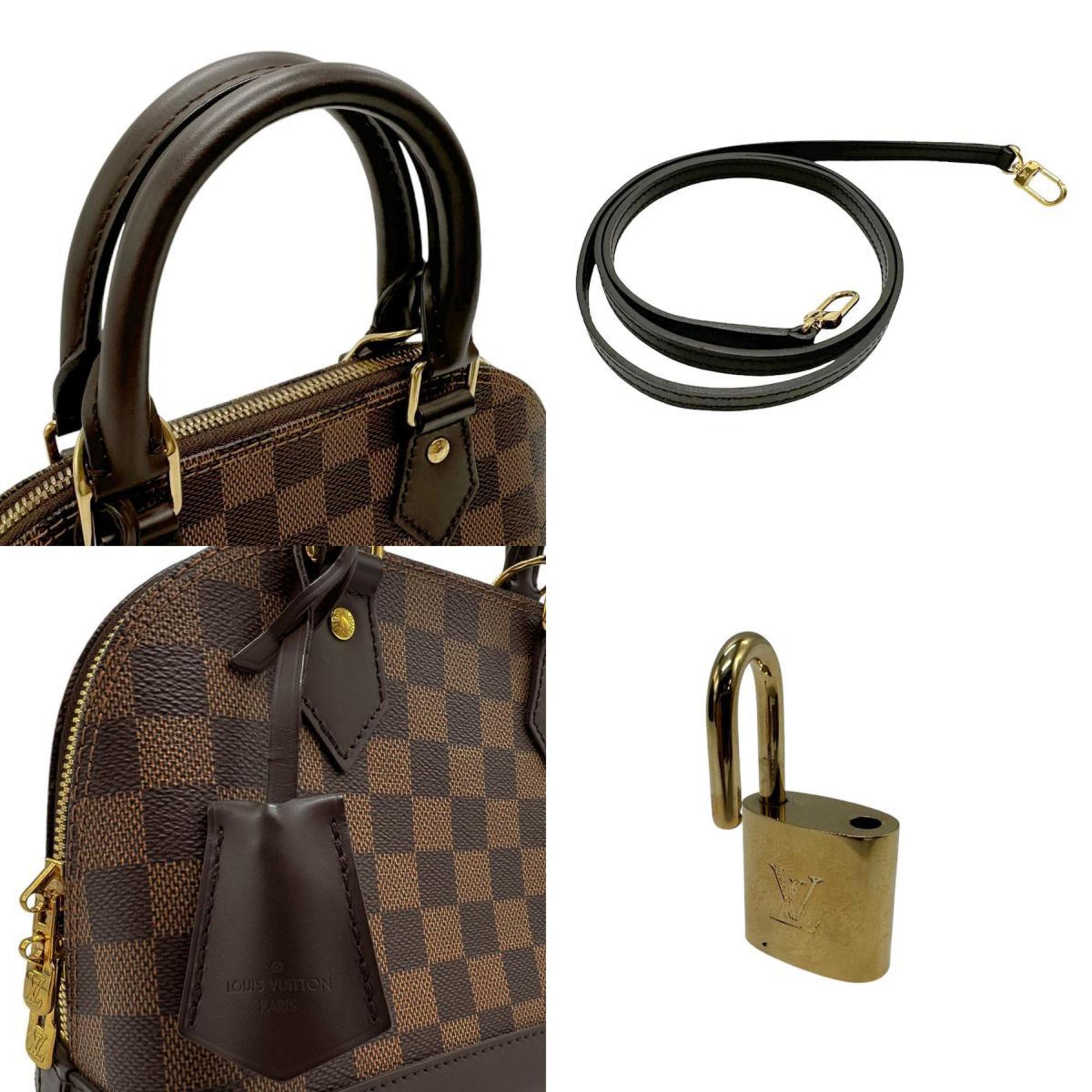 Louis Vuitton LOUIS VUITTON Handbag Damier Alma BB Canvas Ebene Women's N41221 z2592