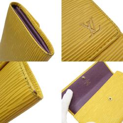 Louis Vuitton LOUIS VUITTON Long Wallet Epi Portefeuille Sarah Leather Yellow Gold Men's Women's w0778j