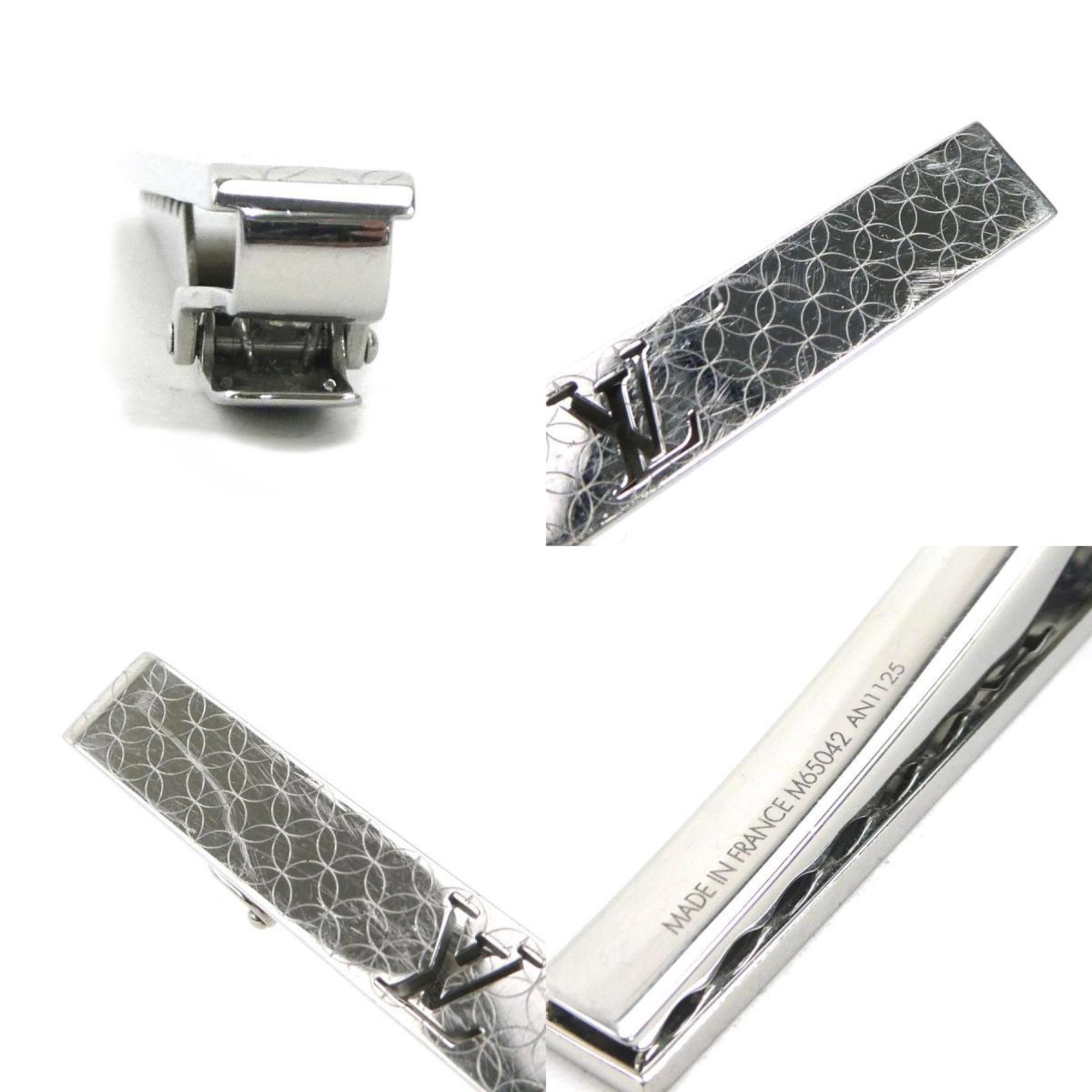 Louis Vuitton LOUIS VUITTON Tie Pin Cravat Champs Elysees Metal Silver Men's M65042 h30608k