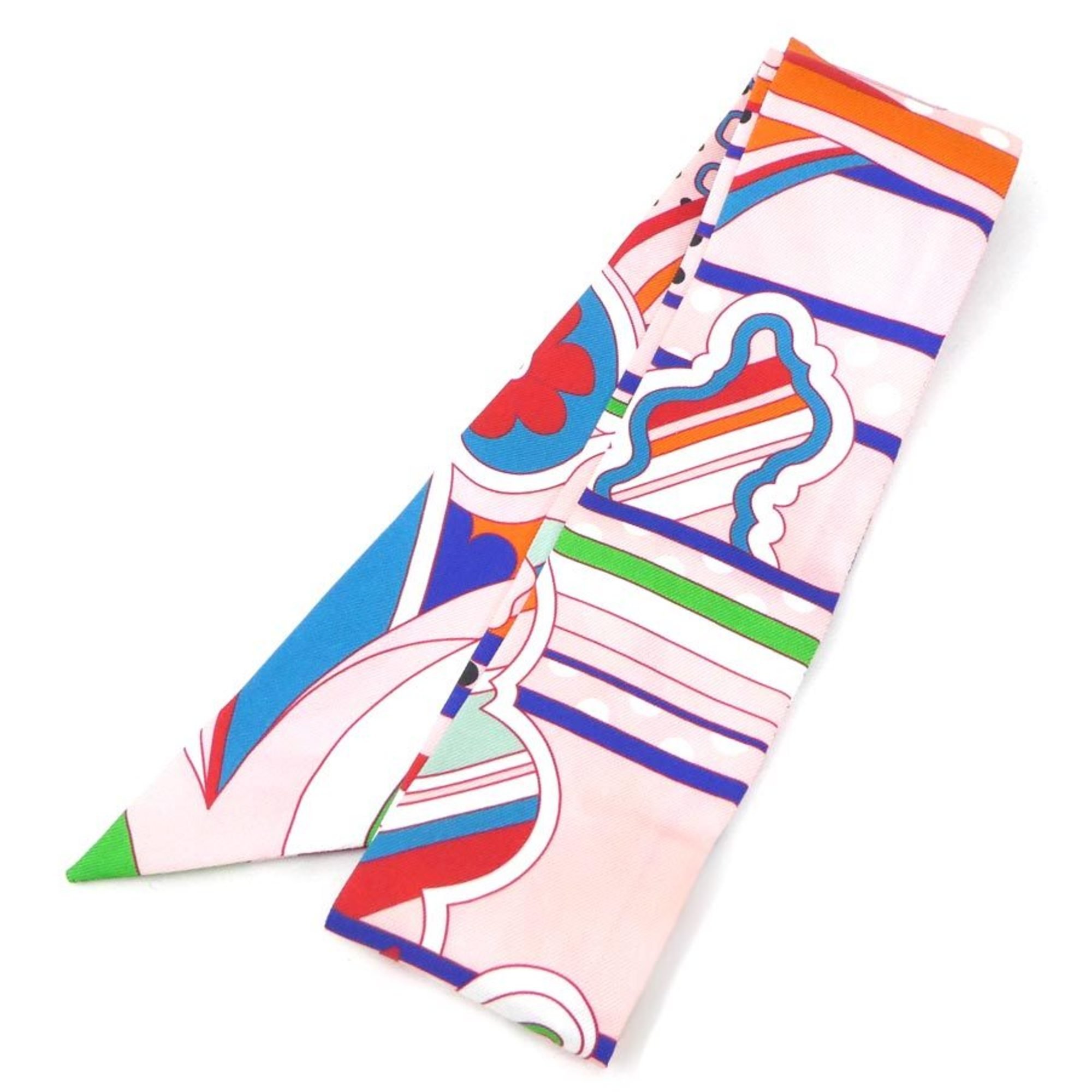 Hermes HERMES Scarf Twilly Silk Multicolor Women's h30609m